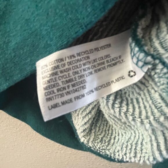 Women’s Universal Thread Sweatshirt SZ Small 80sVibe Bowling Collard Neck Teal - Picture 6 of 12